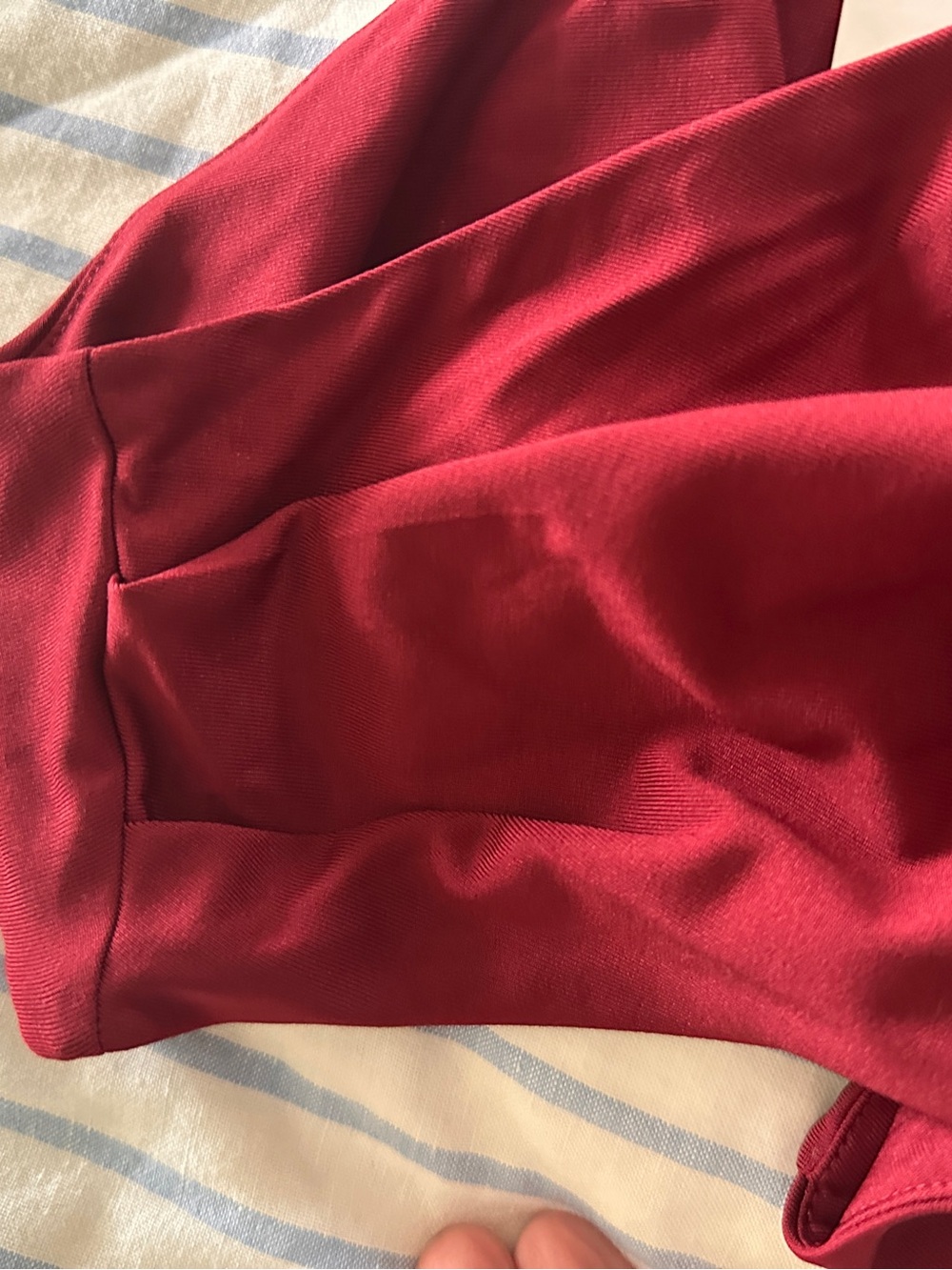 SHOWPO ASTRID MIDI DRESS One-Shoulder Burgundy Evening Dress NWT - Picture 11 of 12